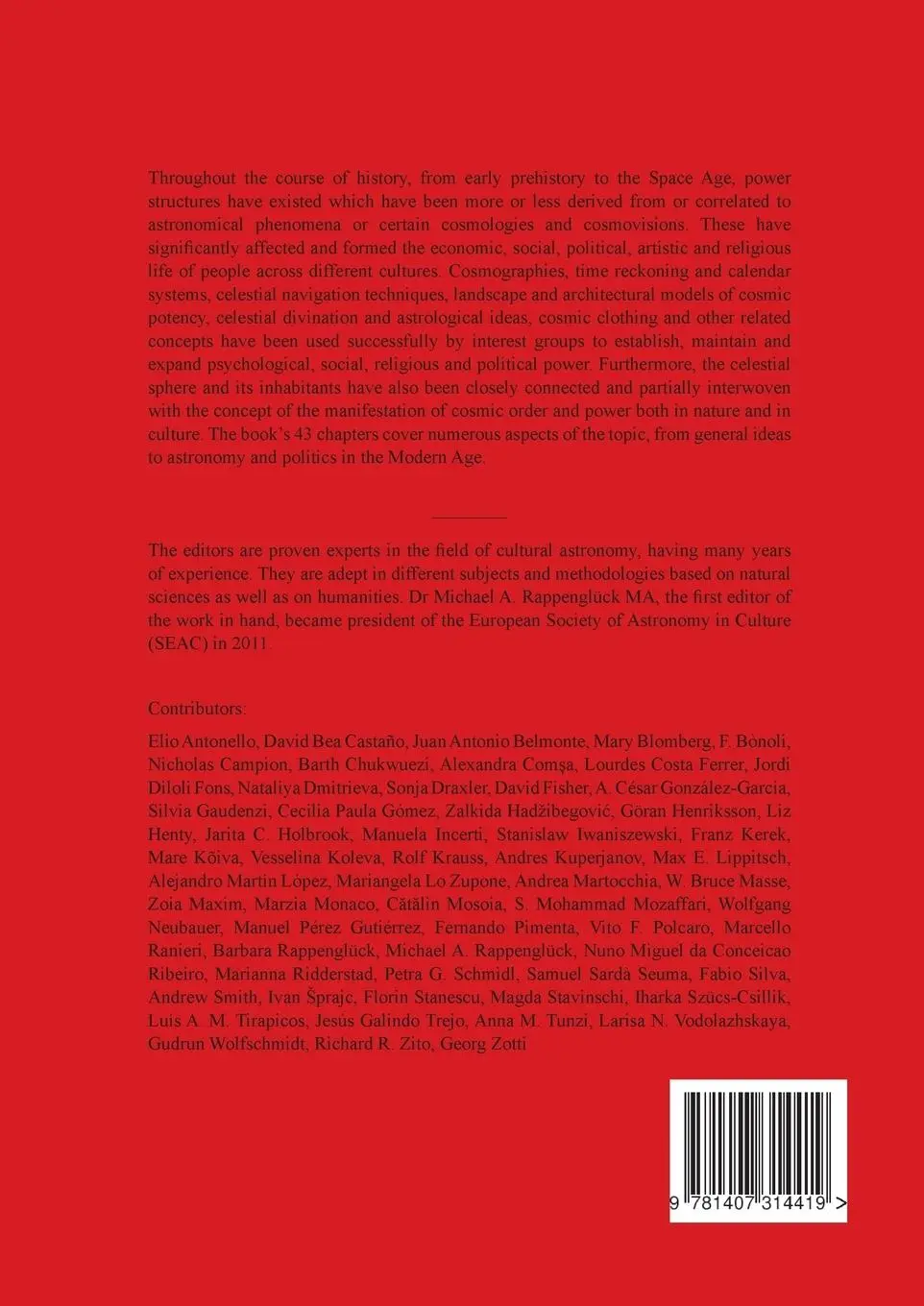 Rückseite: 9781407314419 | Astronomy and Power | How Worlds Are Structured | Rappenglück (u. a.)