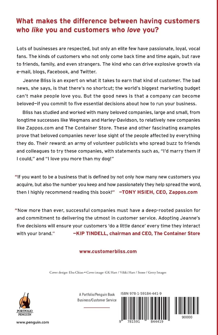 Rückseite: 9781591844419 | "I Love You More Than My Dog" | Jeanne Bliss | Taschenbuch | Englisch
