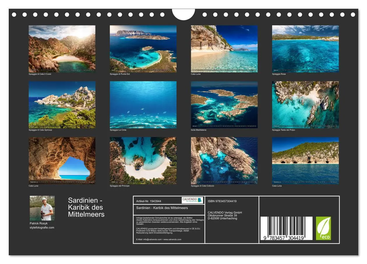 Bild: 9783457304419 | Sardinien - Karibik des Mittelmeers (Wandkalender 2026 DIN A4...