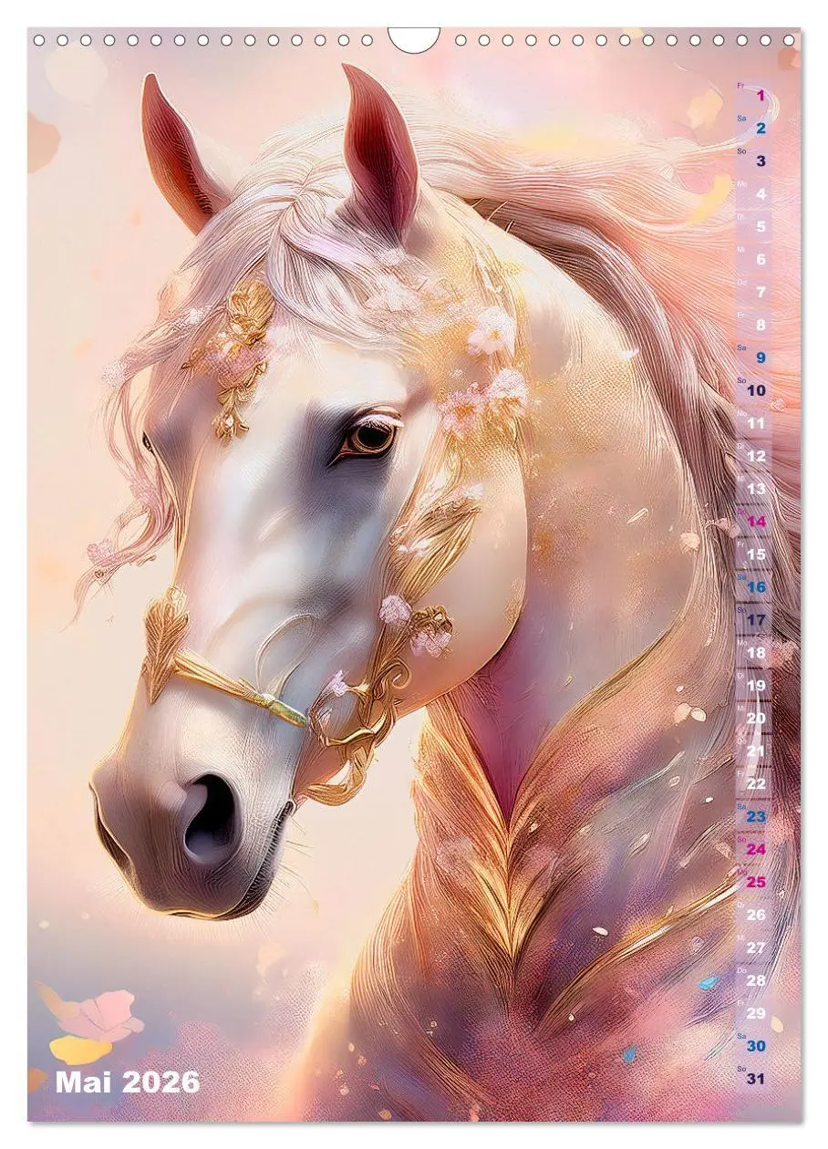 Bild: 9783516254419 | Pferdeliebe - Ein magischer Pferdekalender (Wandkalender 2026 DIN...