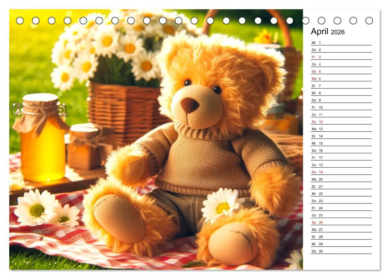 Bild: 9783457464519 | Teddys - Die Jahresreise der KI-Teddybären (Tischkalender 2026 DIN...