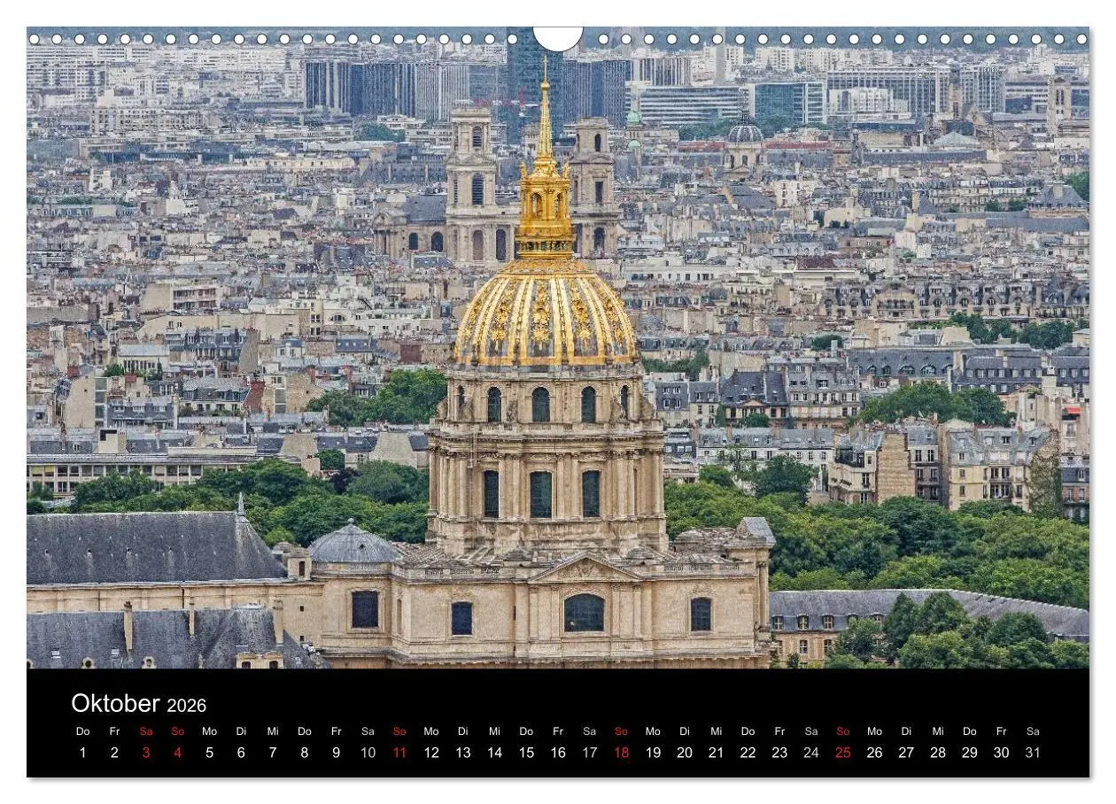 Bild: 9783516174519 | Paris (Wandkalender 2026 DIN A3 quer), CALVENDO Monatskalender | 2026