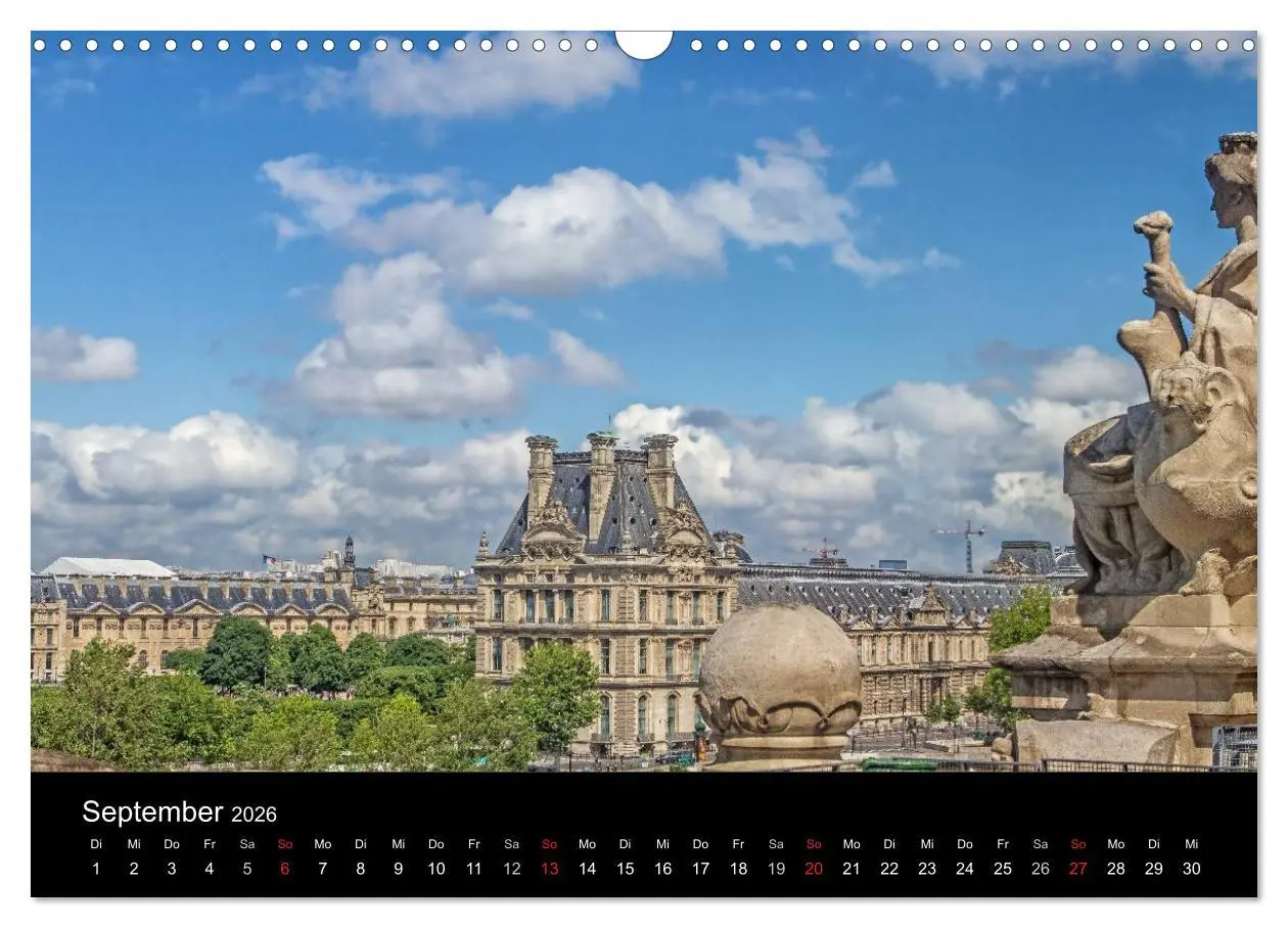 Bild: 9783516174519 | Paris (Wandkalender 2026 DIN A3 quer), CALVENDO Monatskalender | 2026