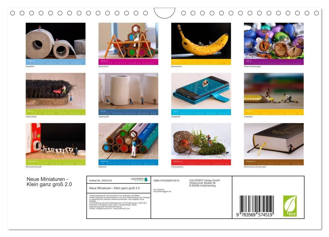 Bild: 9783569574519 | Neue Miniaturen - Klein ganz groß 2.0 (Wandkalender 2027 DIN A4...