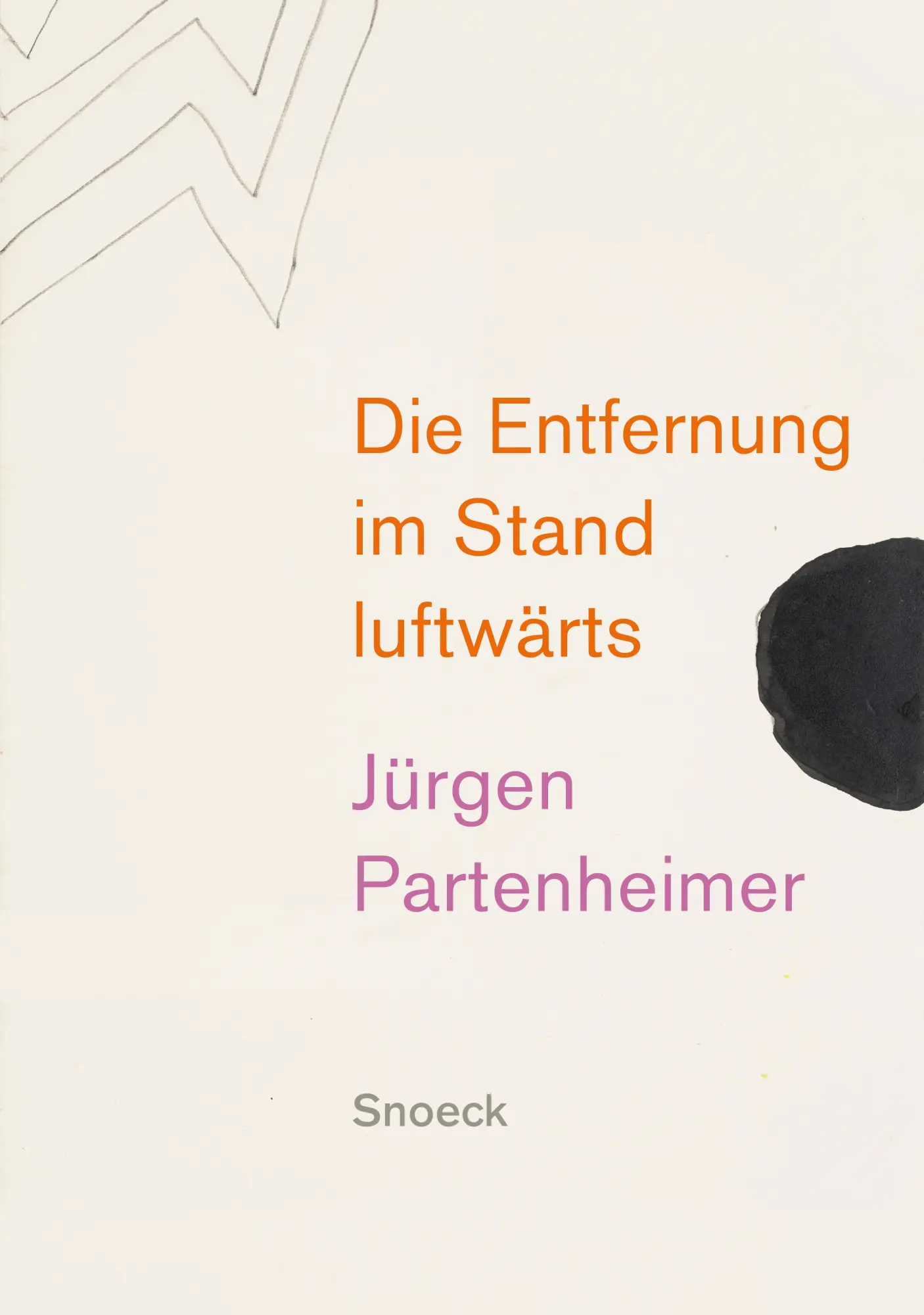 Cover: 9783864424519 | Jürgen Partenheimer: Die Entfernung im Stand luftwärts | Buch | 2025