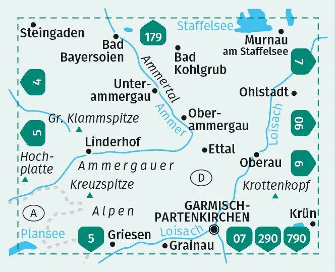 Bild: 9783991214519 | KOMPASS Wanderkarte 05 Oberammergau und Ammertal 1:35.000 | 2 Bde/Tle