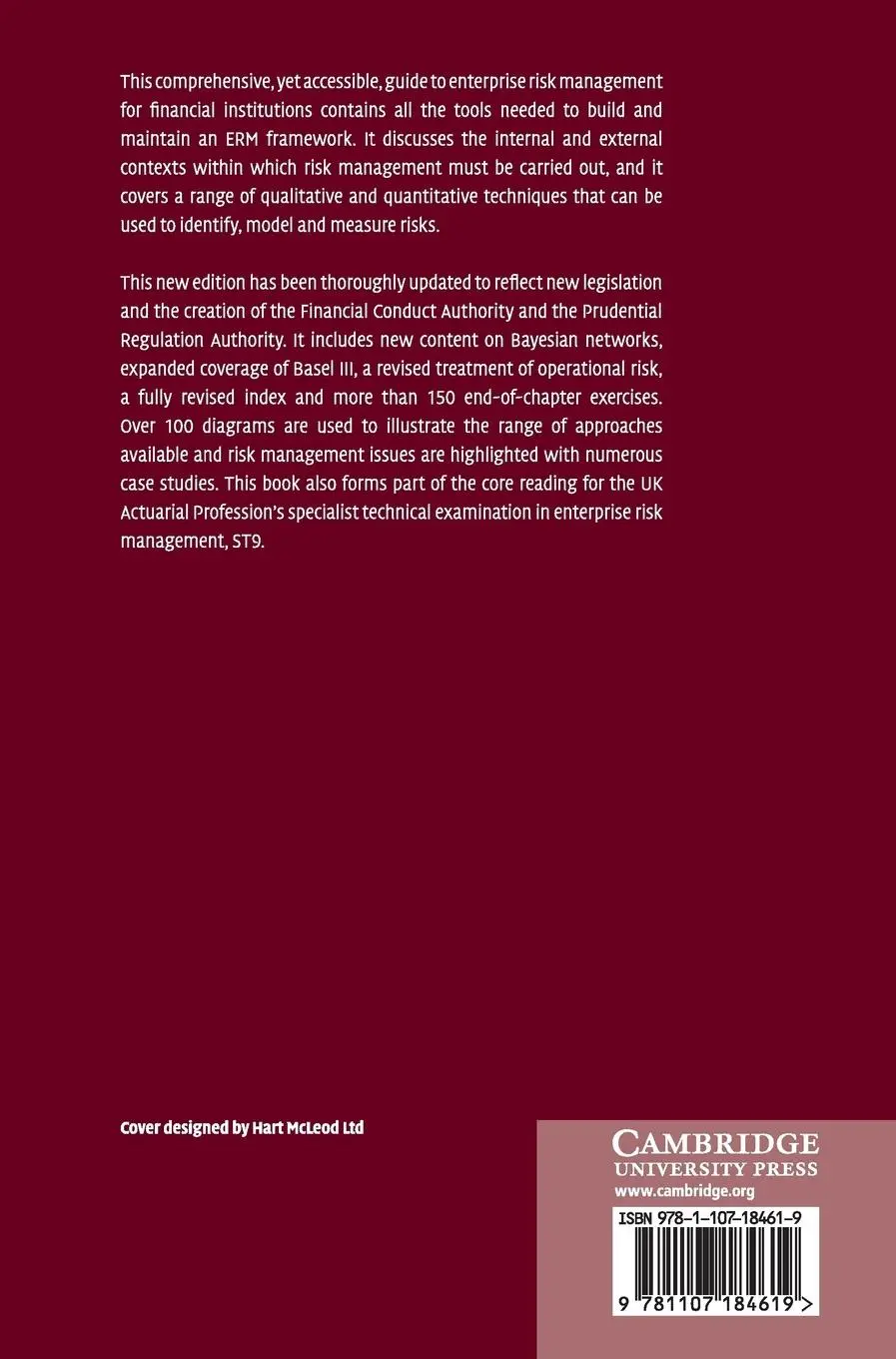 Rückseite: 9781107184619 | Financial Enterprise Risk Management | Paul Sweeting | Buch | Englisch