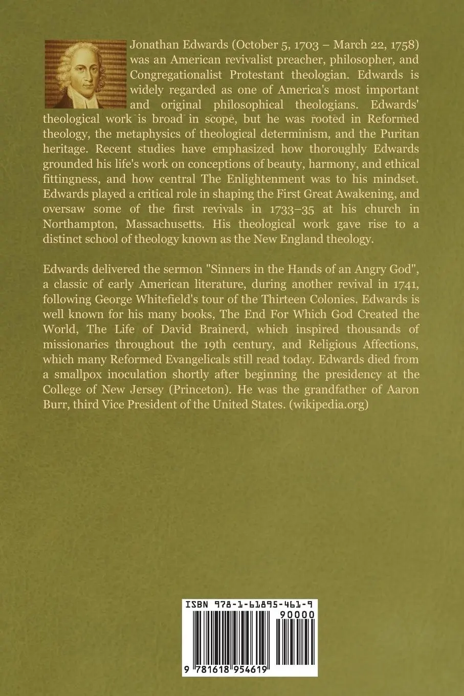Rückseite: 9781618954619 | Religious Affections | Jonathan Edwards | Taschenbuch | Englisch