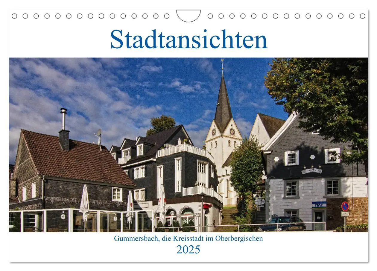 Cover: 9783435294619 | Stadtansichten, Gummersbach (Wandkalender 2025 DIN A4 quer),...