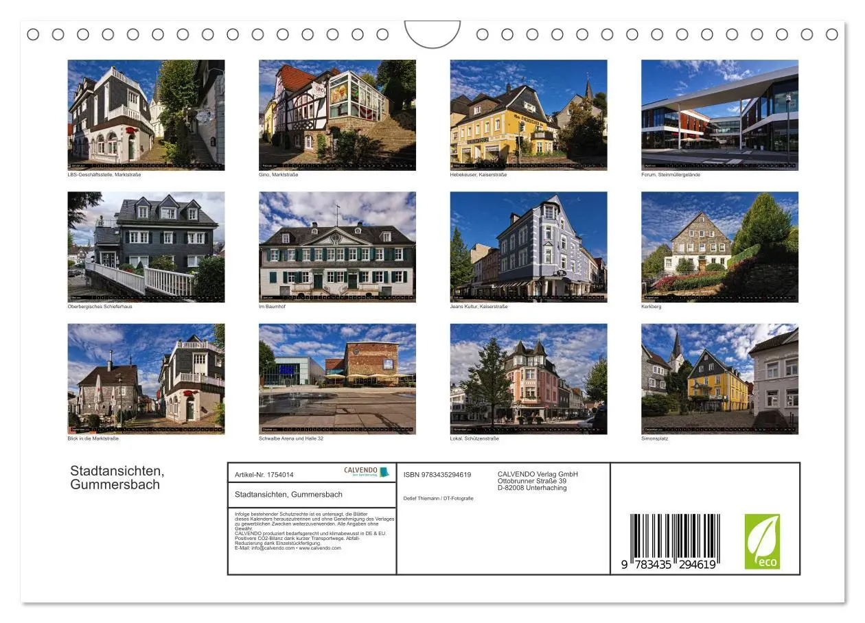 Bild: 9783435294619 | Stadtansichten, Gummersbach (Wandkalender 2025 DIN A4 quer),...