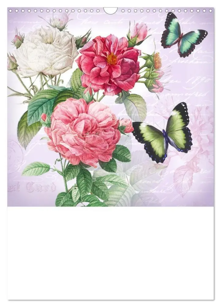 Bild: 9783435744619 | Rosencollagen mit Rosen von Pierre-Joseph Redouté (Wandkalender...