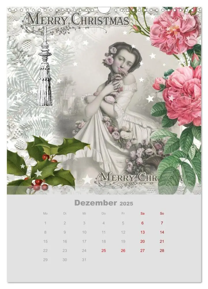 Bild: 9783435744619 | Rosencollagen mit Rosen von Pierre-Joseph Redouté (Wandkalender...