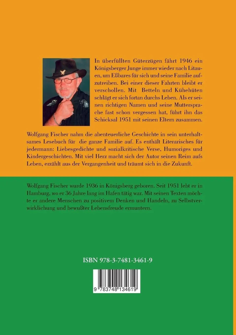 Rückseite: 9783748134619 | Vom wundersamen Wesen Mensch | Wolfgang Fischer | Taschenbuch | 196 S.