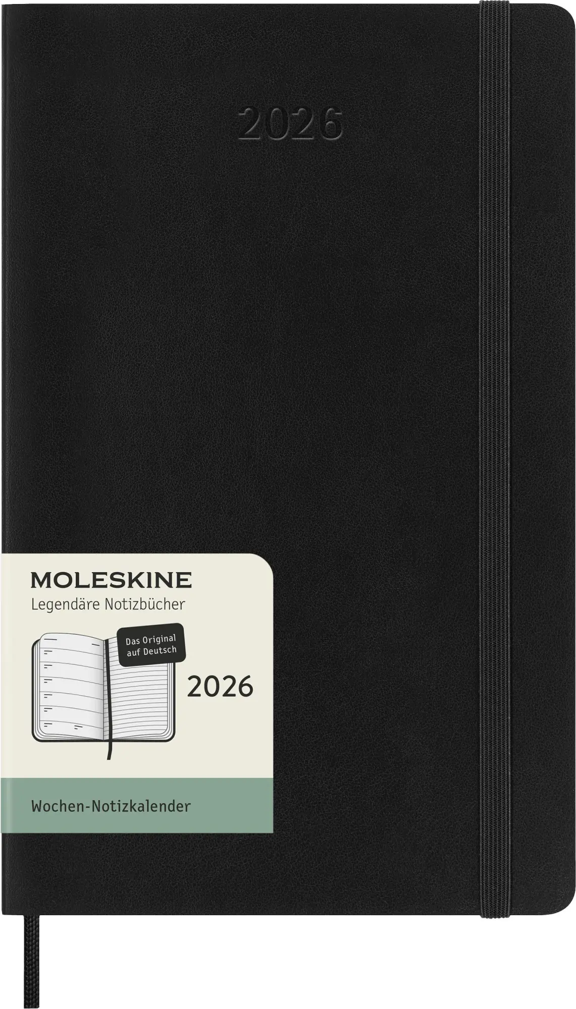 Bild: 8056999274719 | Moleskine 12 Monate Wochen Notizkalender Deutsch 2026, Large/A5, 1...