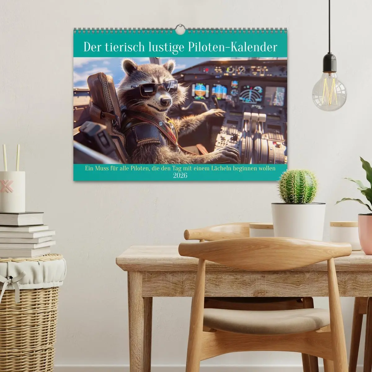 Bild: 9783457374719 | Der tierisch lustige Piloten-Kalender (Wandkalender 2026 DIN A3...