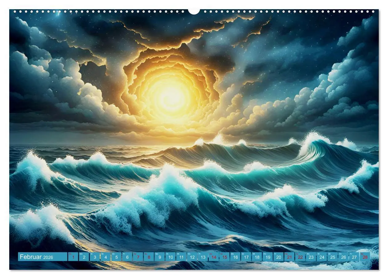 Bild: 9783457444719 | Stürmische Wellen (Wandkalender 2026 DIN A2 quer), CALVENDO...