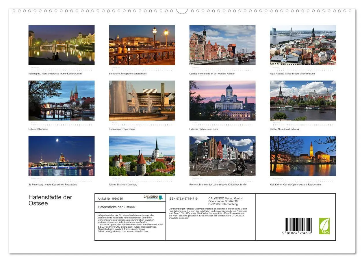 Bild: 9783457754719 | Hafenstädte der Ostsee (hochwertiger Premium Wandkalender 2026 DIN...