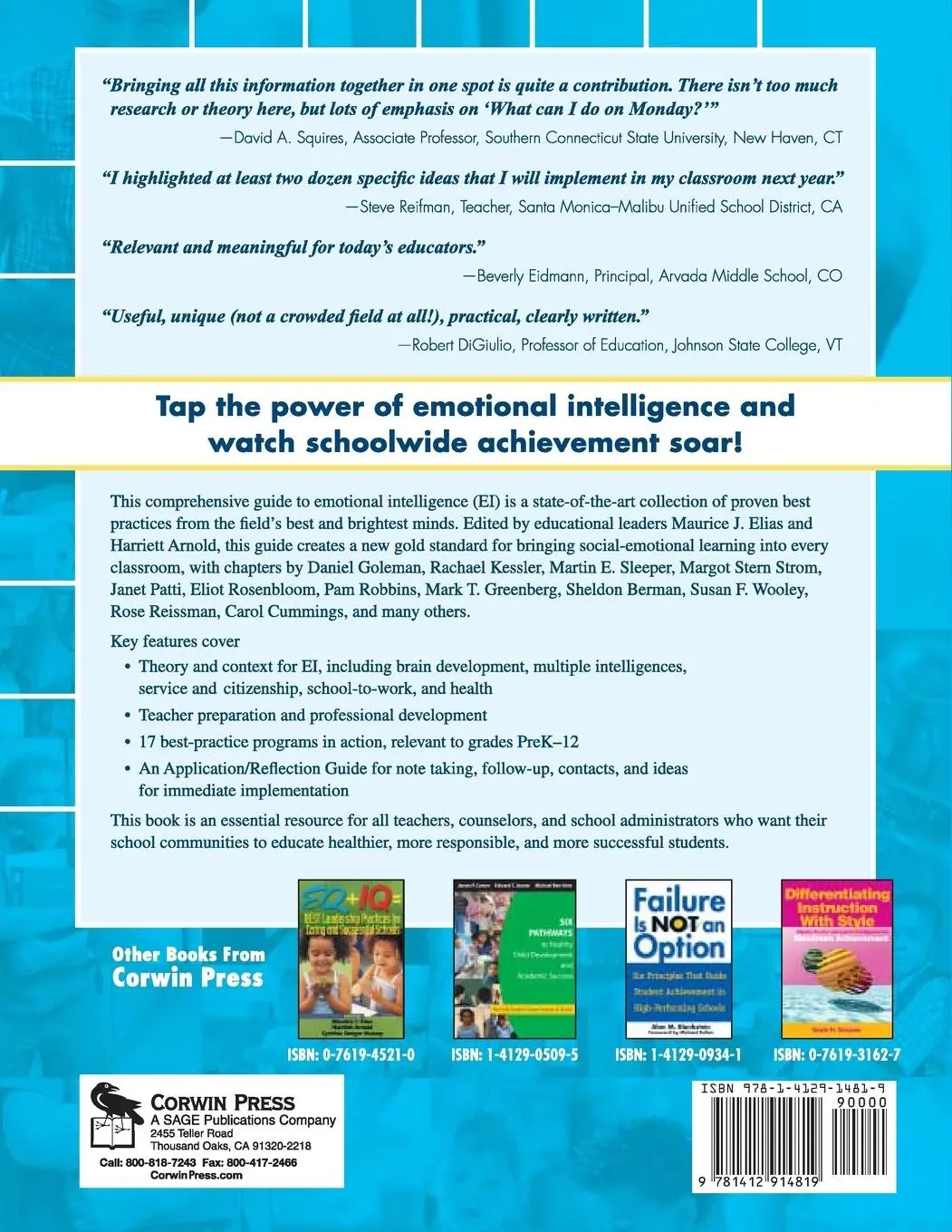Rückseite: 9781412914819 | The Educator's Guide to Emotional Intelligence and Academic...