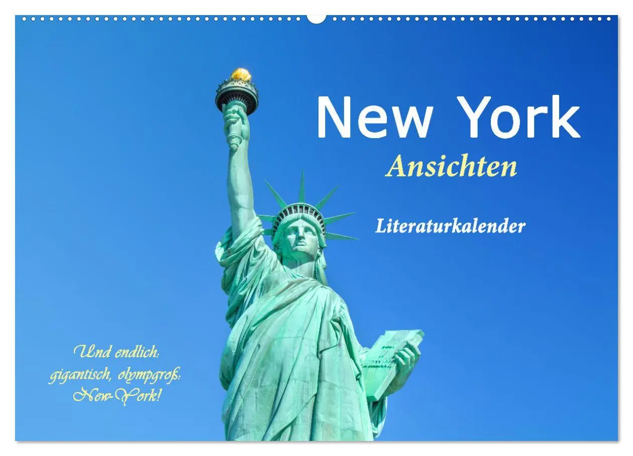 Cover: 9783457294819 | New York Ansichten - Literaturkalender (Wandkalender 2026 DIN A2...