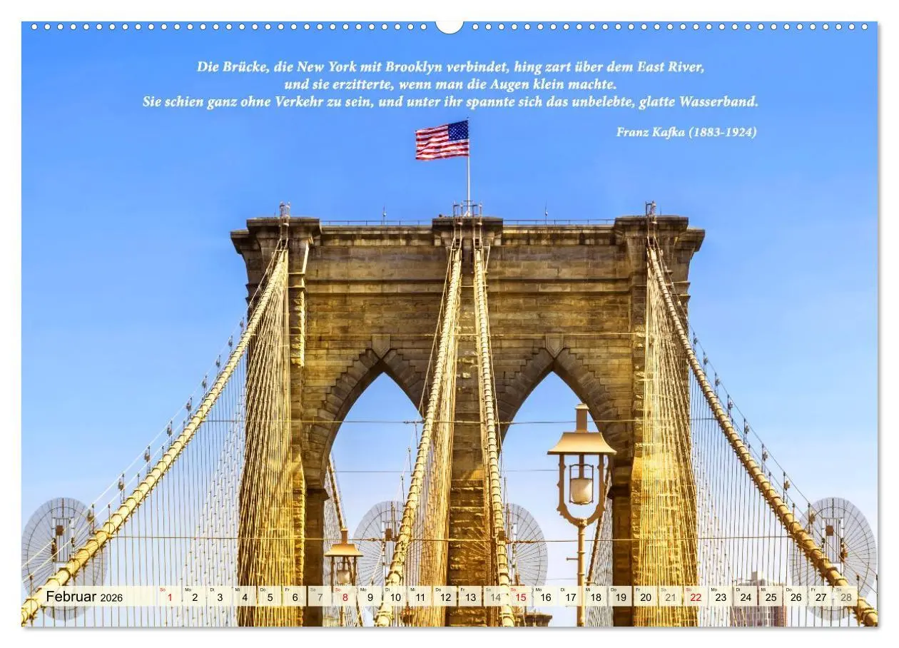 Bild: 9783457294819 | New York Ansichten - Literaturkalender (Wandkalender 2026 DIN A2...