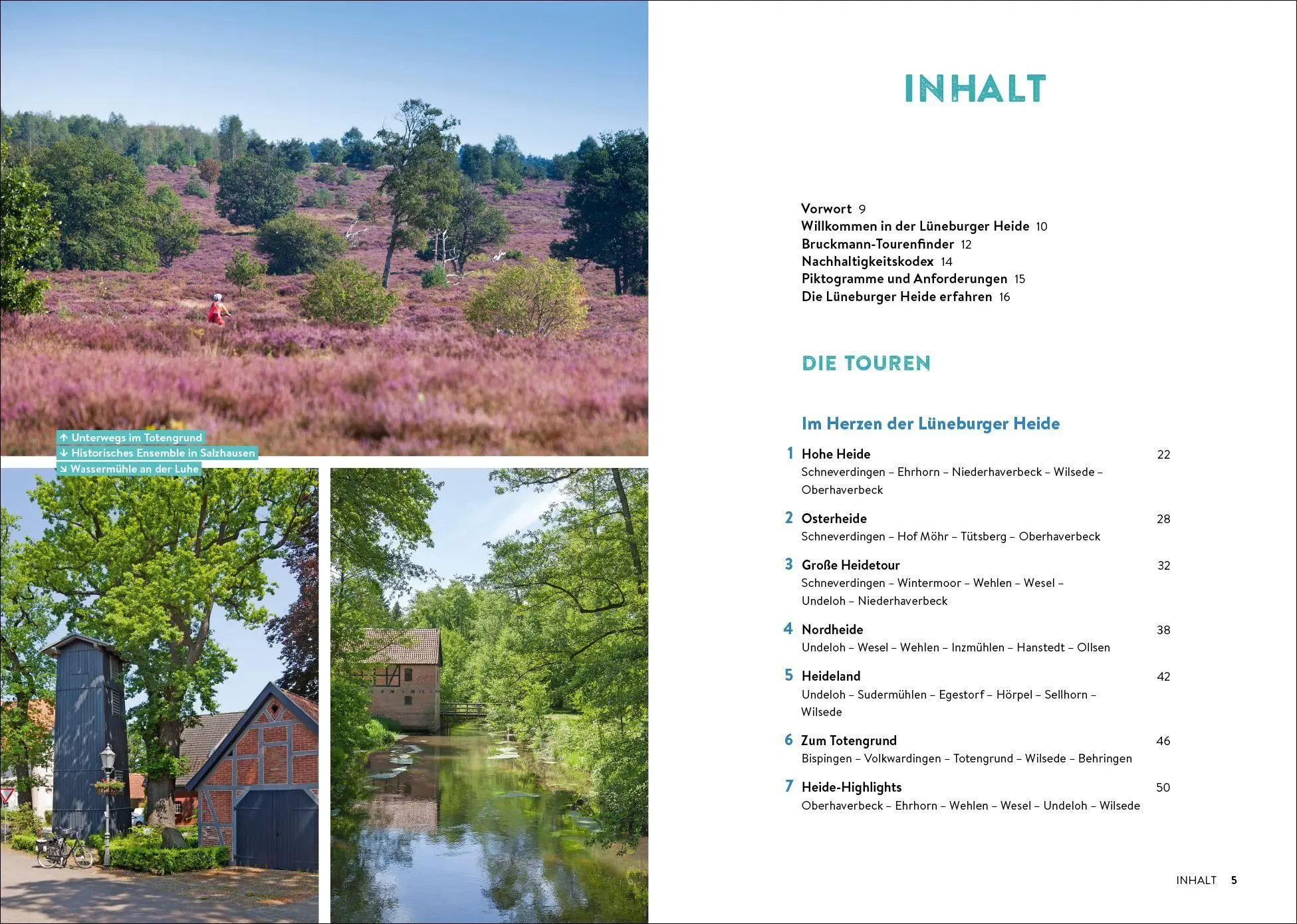 Bild: 9783734324819 | Die Lüneburger Heide erfahren 30 Radtouren durch malerische...