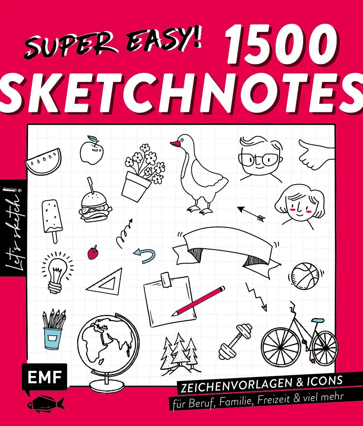 Cover: 9783745904819 | Let's sketch! Super easy! 1500 Sketchnotes | Taschenbuch | 144 S.