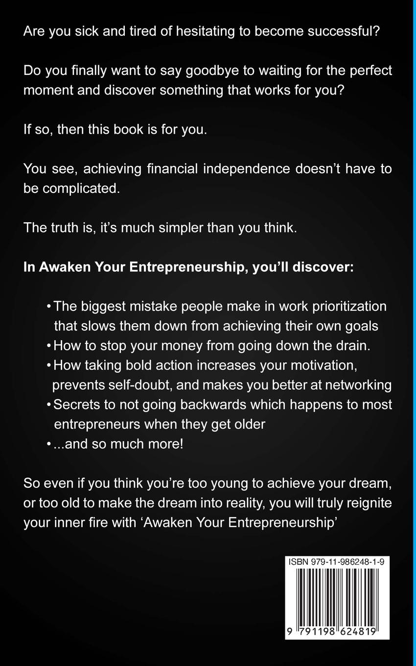 Rückseite: 9791198624819 | Awaken Your Entrepreneurship | Chad Hudson | Taschenbuch | Englisch