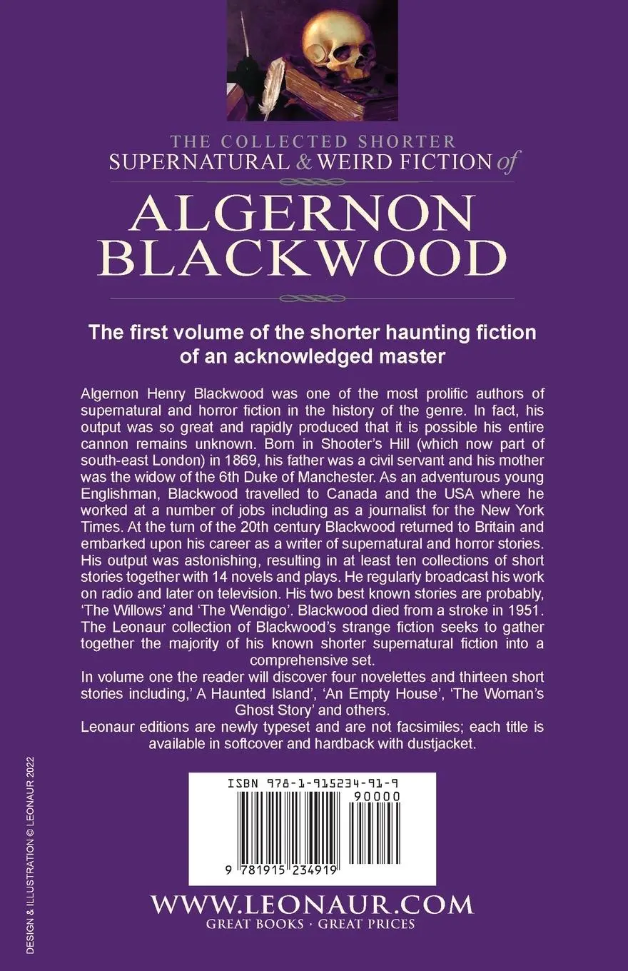 Rückseite: 9781915234919 | The Collected Shorter Supernatural &amp; Weird Fiction of Algernon...
