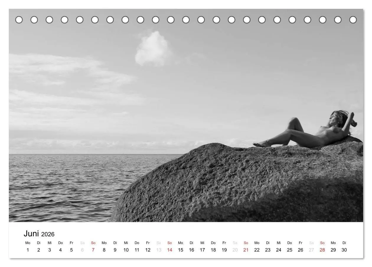 Bild: 9783457974919 | Klassischer Akt schwarz und weiß (Tischkalender 2026 DIN A5 quer),...