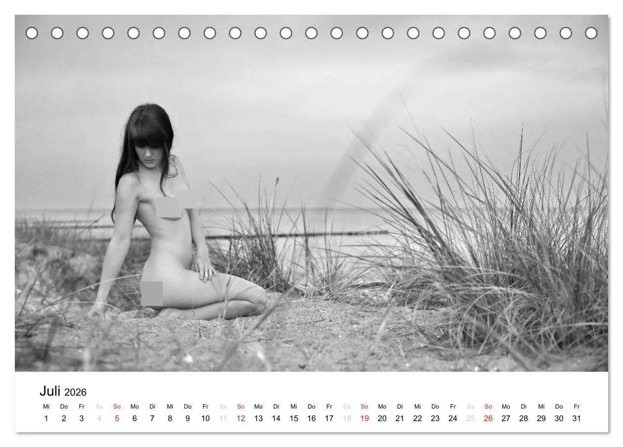 Bild: 9783457974919 | Klassischer Akt schwarz und weiß (Tischkalender 2026 DIN A5 quer),...