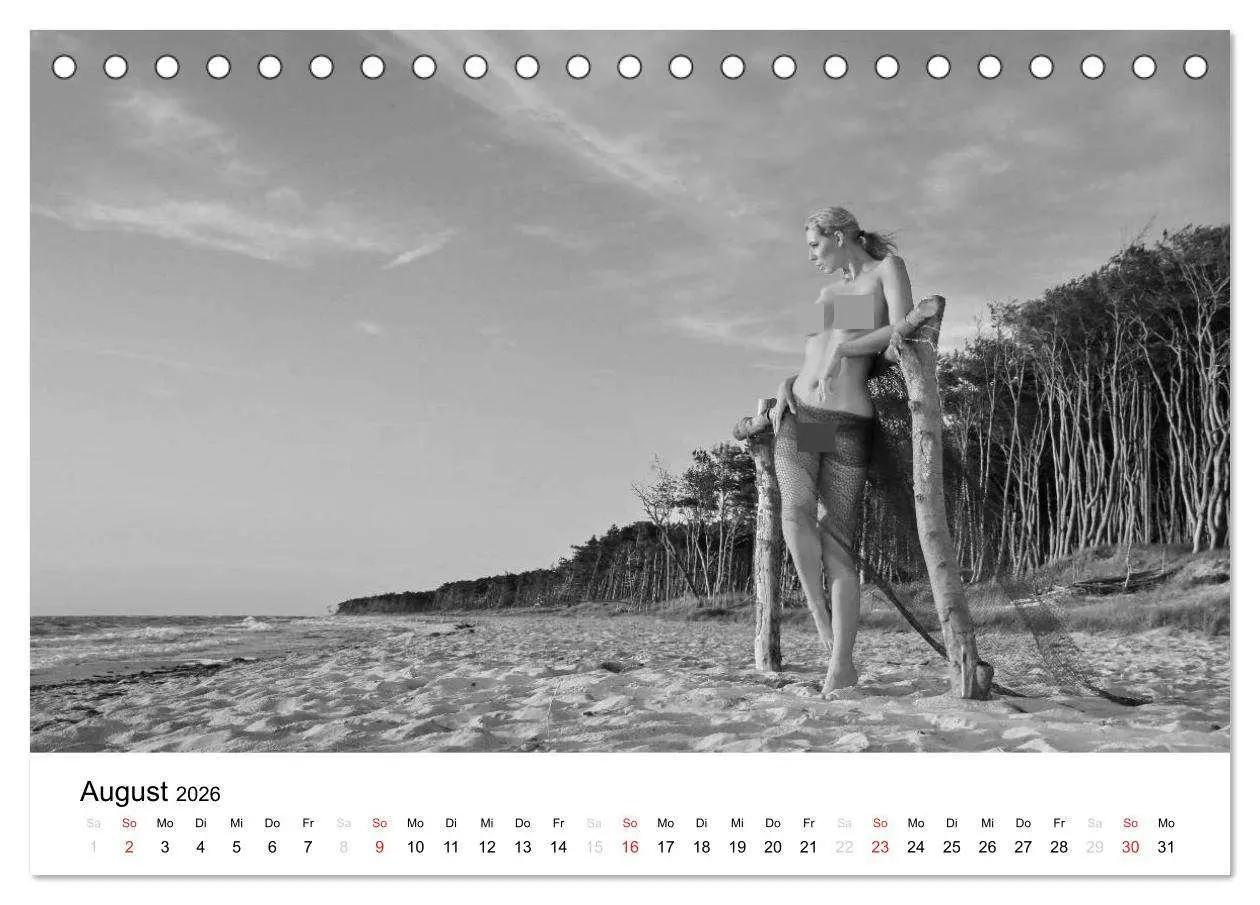 Bild: 9783457974919 | Klassischer Akt schwarz und weiß (Tischkalender 2026 DIN A5 quer),...
