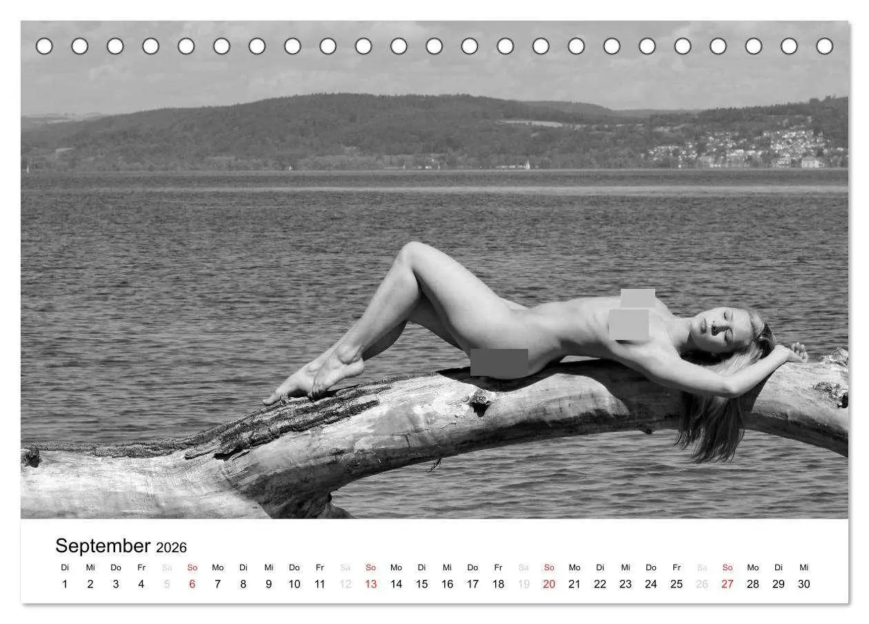 Bild: 9783457974919 | Klassischer Akt schwarz und weiß (Tischkalender 2026 DIN A5 quer),...