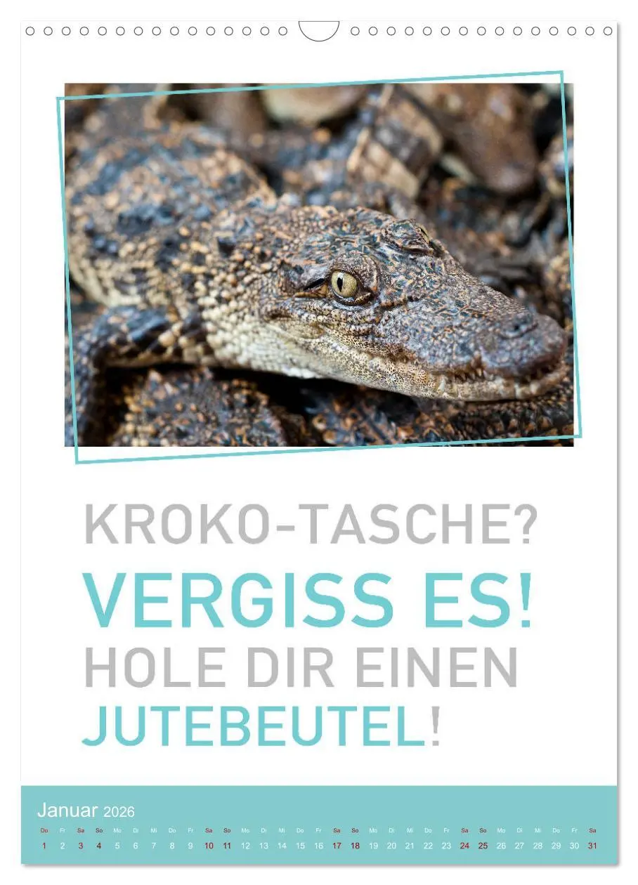 Bild: 9783516374919 | Tierisch bekloppt! (Wandkalender 2026 DIN A3 hoch), CALVENDO...