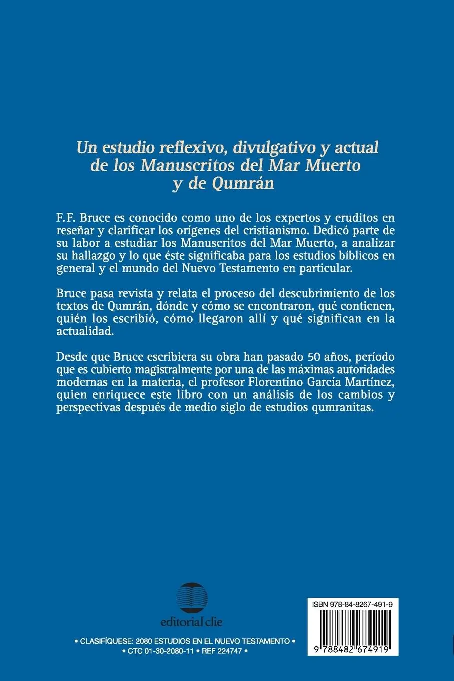 Rückseite: 9788482674919 | Los manuscritos del mar muerto | F. F. Bruce | Taschenbuch | Spanisch