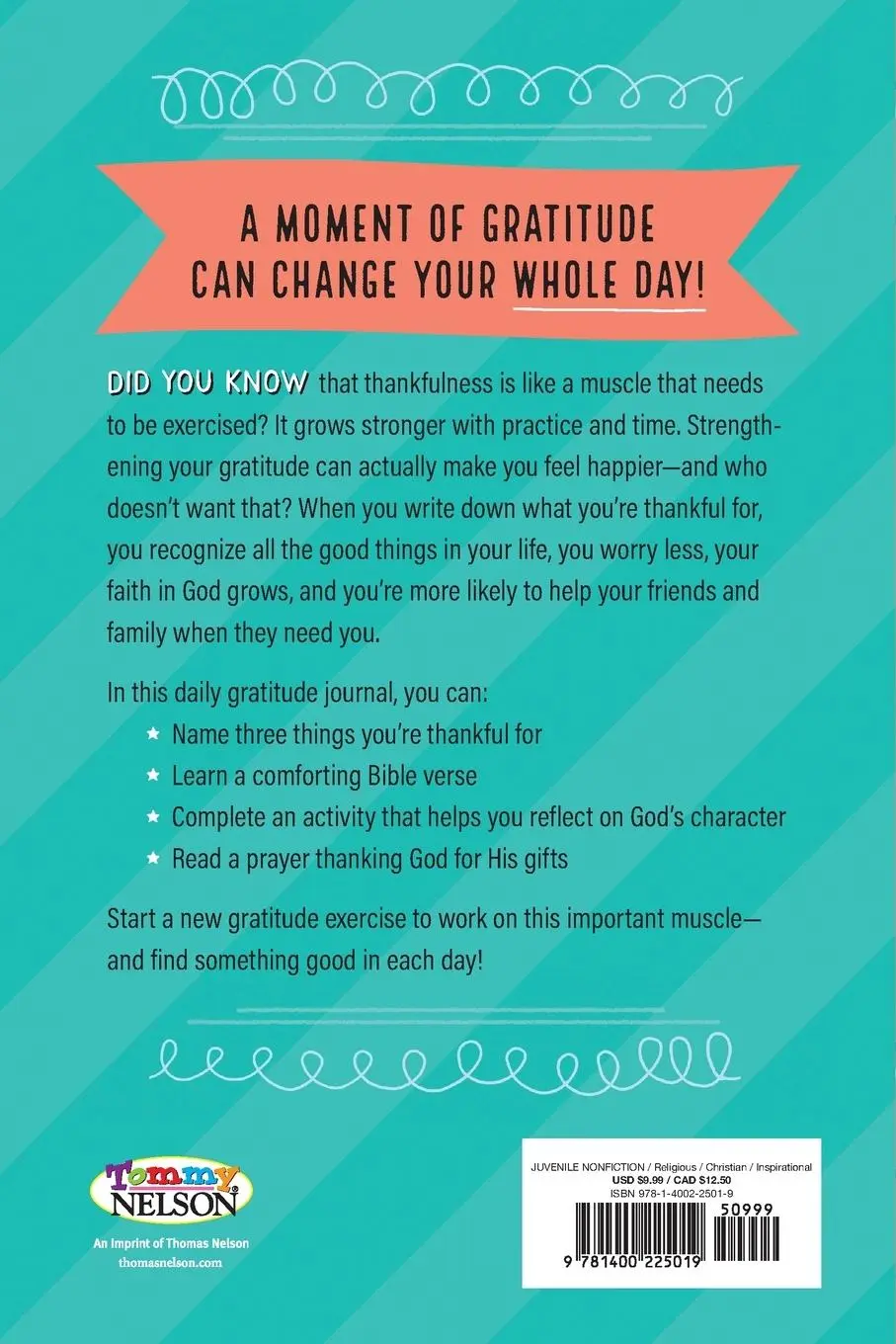 Rückseite: 9781400225019 | 1-Minute Gratitude Journal Softcover | Tbd | Taschenbuch | Englisch