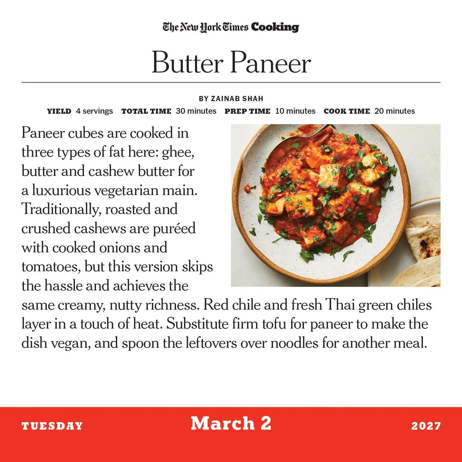 Bild: 9781523535019 | The New York Times Cooking Page-A-Day® Calendar 2027 | Kalender | 2027