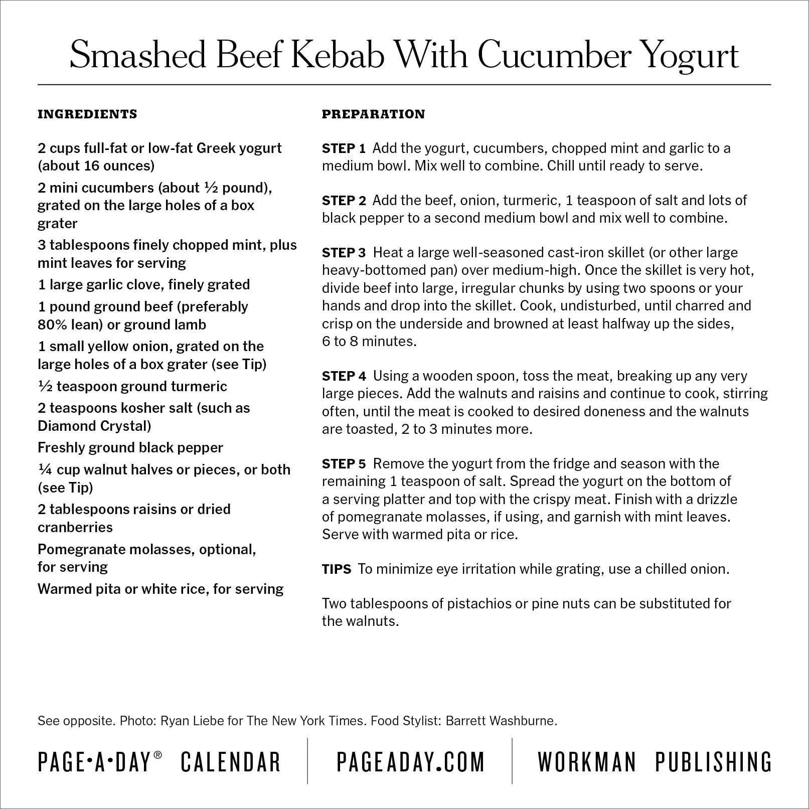 Bild: 9781523535019 | The New York Times Cooking Page-A-Day® Calendar 2027 | Kalender | 2027
