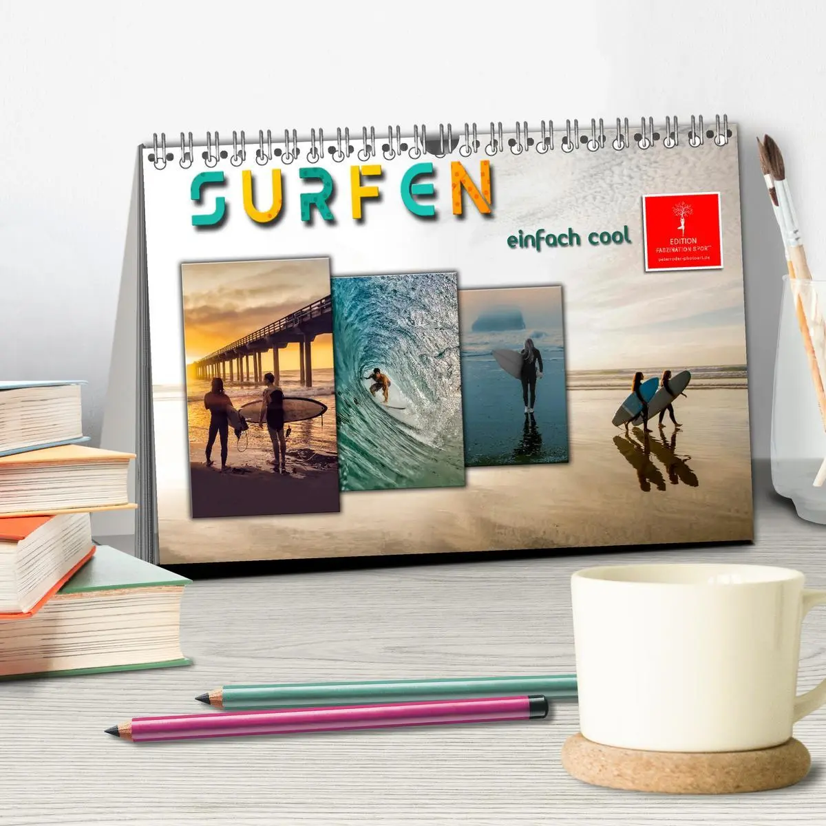 Bild: 9783457555019 | Surfen - einfach cool (Tischkalender 2026 DIN A5 quer), CALVENDO...