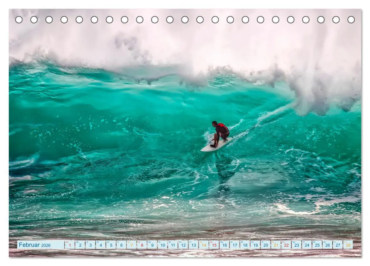 Bild: 9783457555019 | Surfen - einfach cool (Tischkalender 2026 DIN A5 quer), CALVENDO...