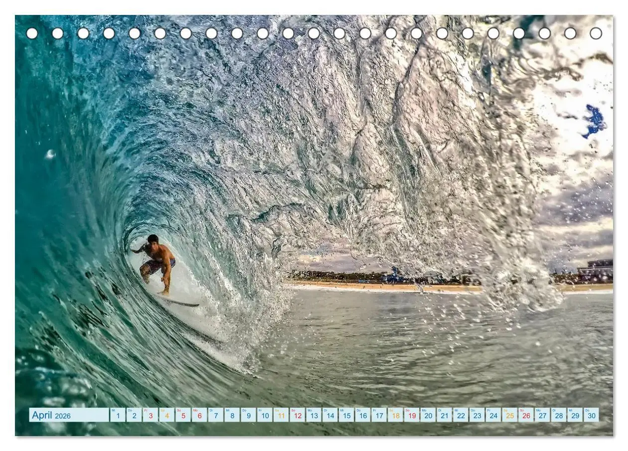 Bild: 9783457555019 | Surfen - einfach cool (Tischkalender 2026 DIN A5 quer), CALVENDO...
