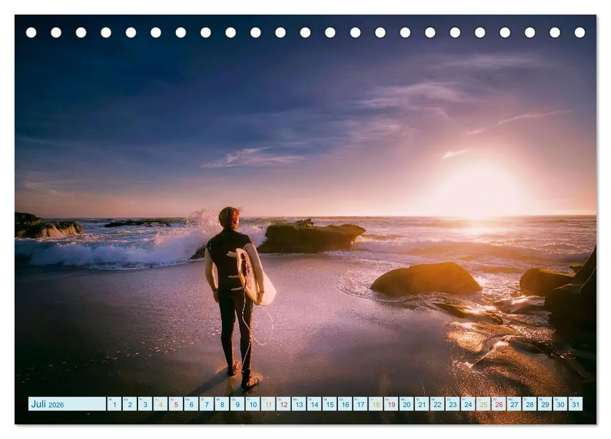 Bild: 9783457555019 | Surfen - einfach cool (Tischkalender 2026 DIN A5 quer), CALVENDO...