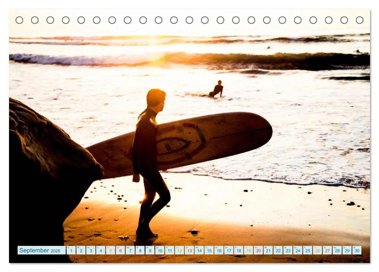 Bild: 9783457555019 | Surfen - einfach cool (Tischkalender 2026 DIN A5 quer), CALVENDO...