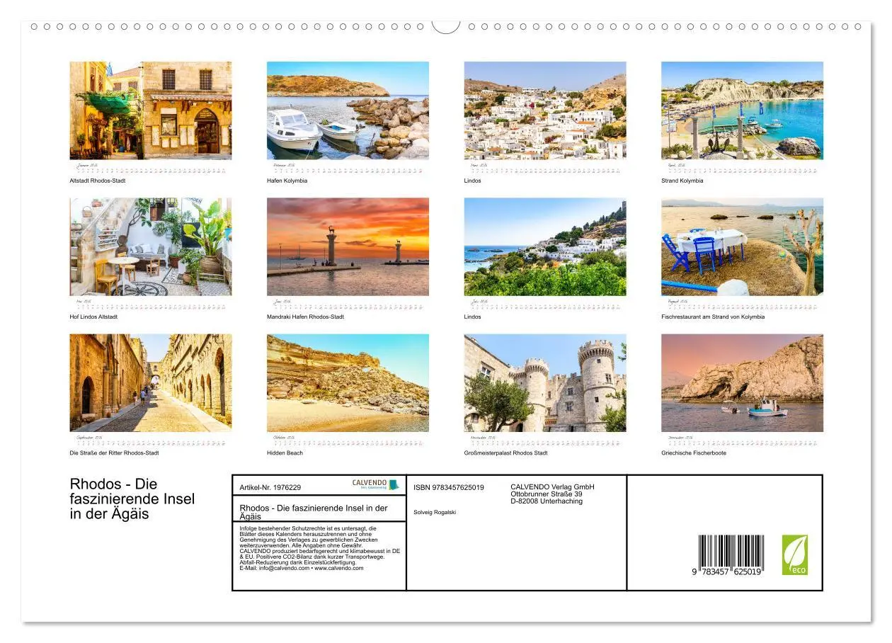 Bild: 9783457625019 | Rhodos - Die faszinierende Insel in der Ägäis (Wandkalender 2026...