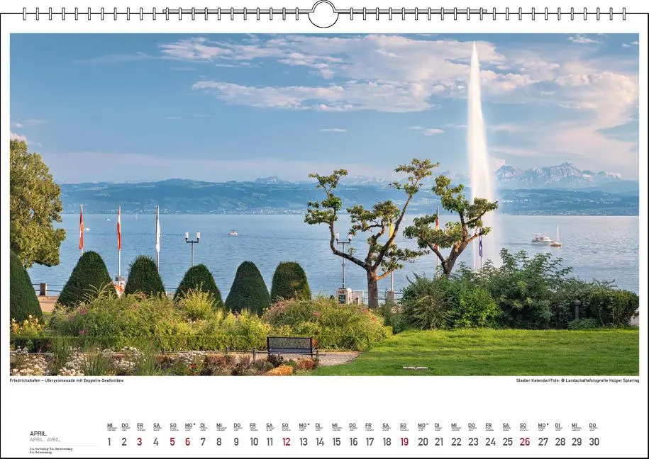 Bild: 9783861925019 | Malerischer Bodensee 2026 | Holger Spiering | Kalender | Spiralbindung