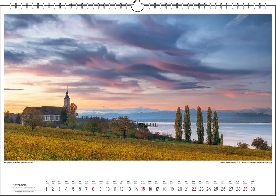 Bild: 9783861925019 | Malerischer Bodensee 2026 | Holger Spiering | Kalender | Spiralbindung