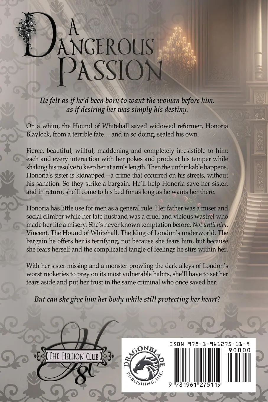 Rückseite: 9781961275119 | A Dangerous Passion | Chasity Bowlin | Taschenbuch | The Hellion Club