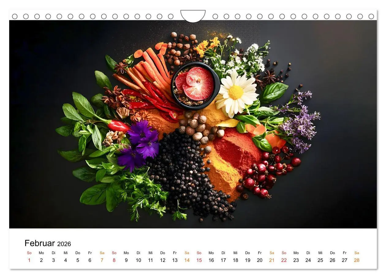 Bild: 9783457305119 | Küchenkalender Gewürzwelt (Wandkalender 2026 DIN A4 quer), CALVENDO...