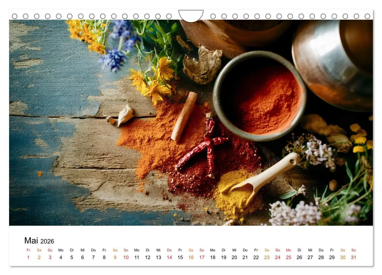Bild: 9783457305119 | Küchenkalender Gewürzwelt (Wandkalender 2026 DIN A4 quer), CALVENDO...