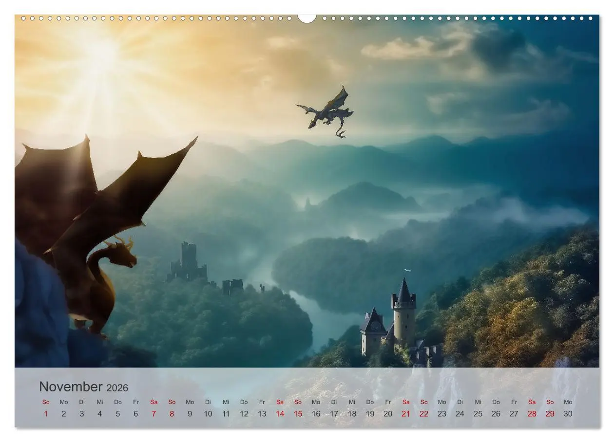 Bild: 9783457475119 | Im Land der schönen Drachen (Wandkalender 2026 DIN A2 quer),...