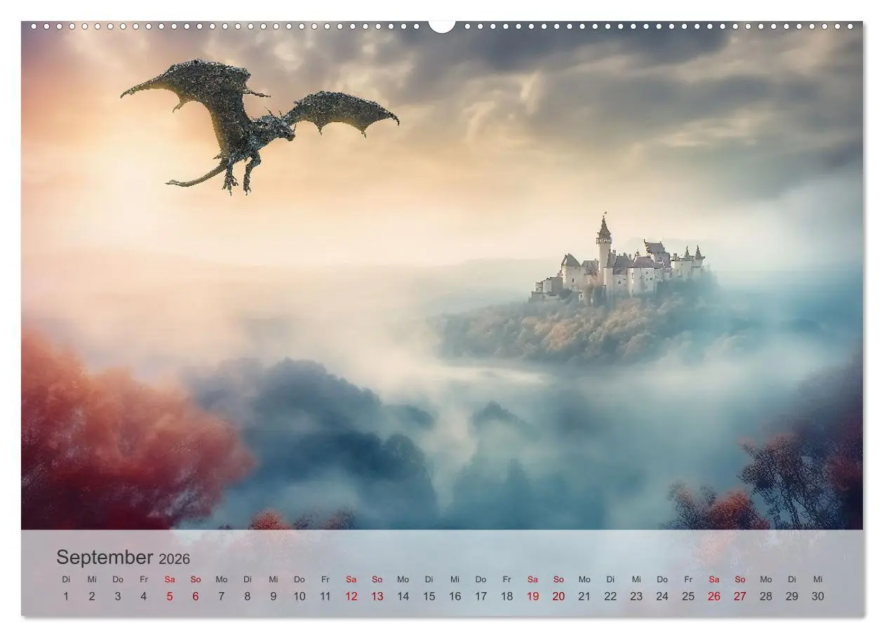 Bild: 9783457475119 | Im Land der schönen Drachen (Wandkalender 2026 DIN A2 quer),...